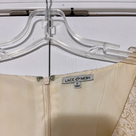 Sparkly Gold Mini Dress with Pockets! - Picture 5 of 5